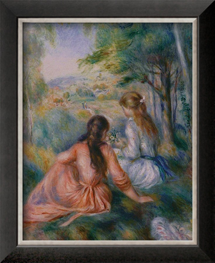 In the Meadow - Pierre Auguste Renoir Painting